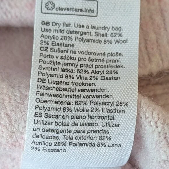 & Other Stories Wool Blend Wrap Sweater Pink L - Picture 9 of 10